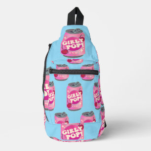 Mädchen-Pop-Kirschen-Sodawasser-Dose   Retro Y2K R Crossbody Bag