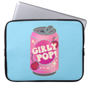 Mädchen-Pop-Kirschen-Sodawasser-Dose Retro Y2K R Laptopschutzhülle