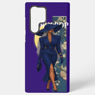 Mädchen-Pop-Mode Dunkelblauer Handyhülle Samsung Galaxy Hülle