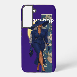 Mädchen-Pop-Mode Dunkelblauer Handyhülle Samsung Galaxy Hülle