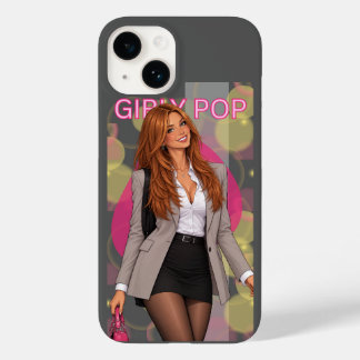 Mädchen-Pop-Mode Grau Handyhülle Case-Mate iPhone 14 Hülle