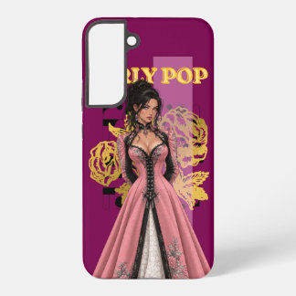 Mädchen-Pop-Mode Lila Gold Handy-Schutzhülle Samsung Galaxy Hülle