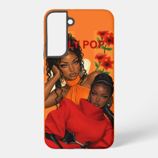 Mädchen-Popmode Orange Handy-Schutzhülle Samsung Galaxy Hülle