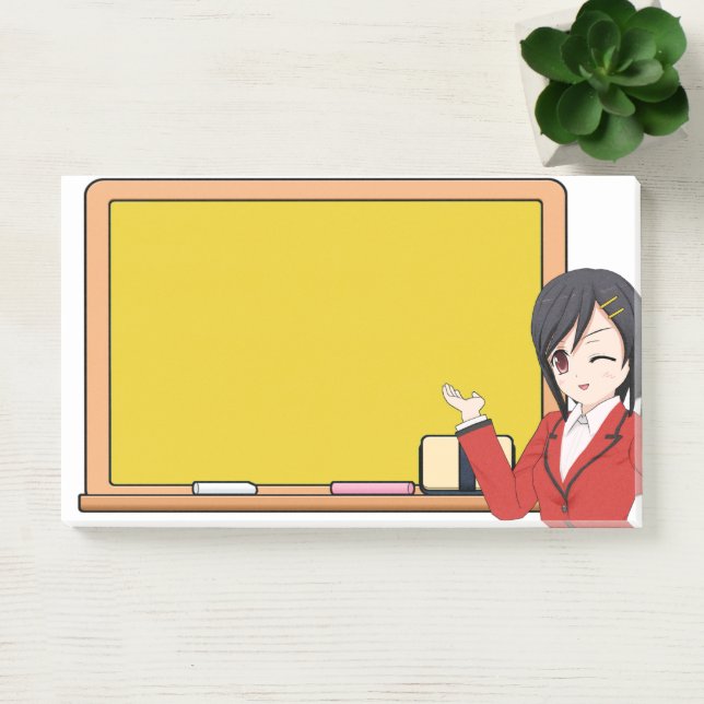 Mädchen Post-it Klebezettel (Büro)