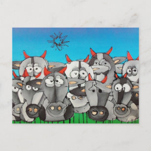 Mädchen Postkarte