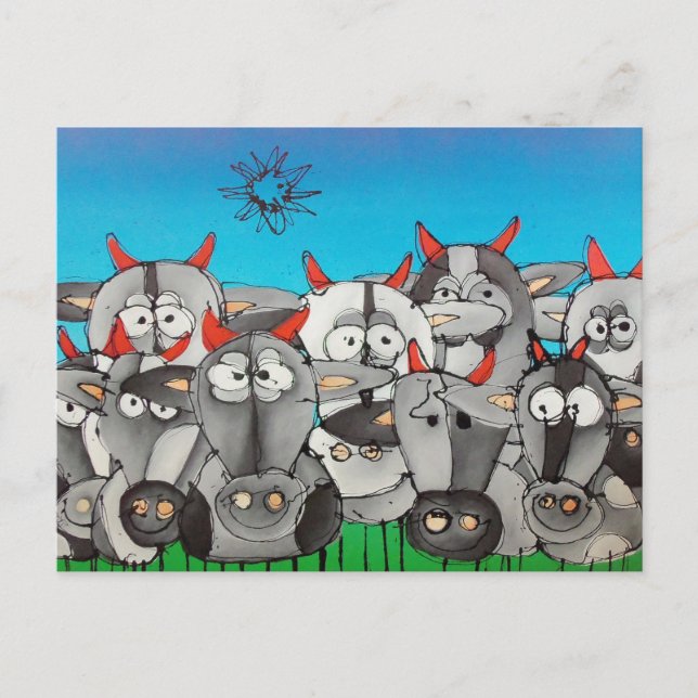 Mädchen Postkarte (Vorderseite)