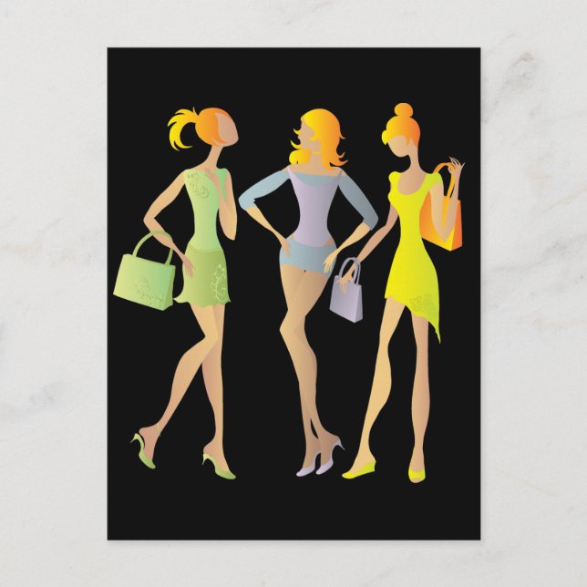 Mädchen Postkarte (Vorderseite)