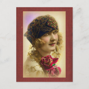 Mädchen-Postkarte aus den 1920er Jahren Postkarte