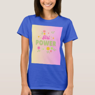 Mädchen-Power-Design T-Shirt