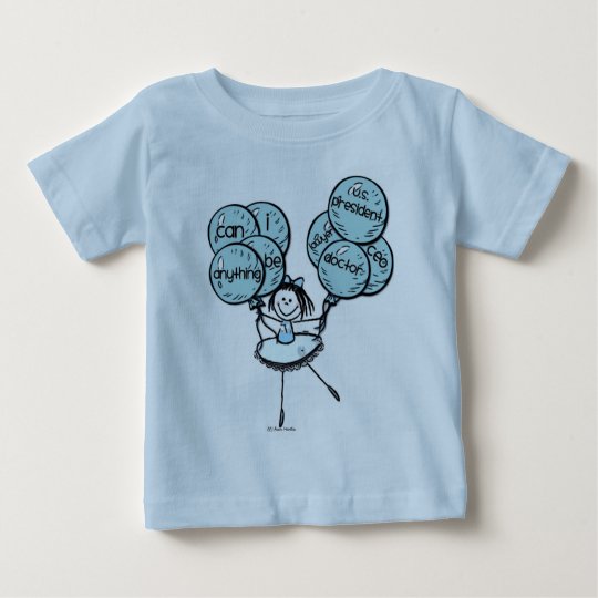 Mädchen-Power - geht Blau! Baby T-shirt