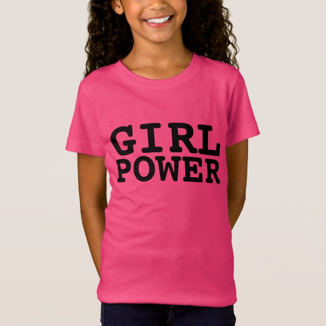 MÄDCHEN POWER MÄDCHEN T - SHIRT (Vorderseite)