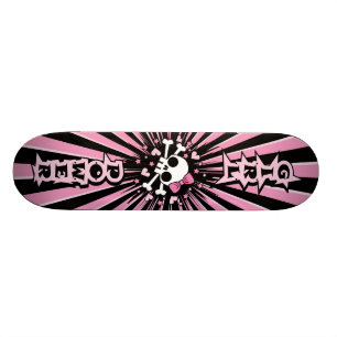 Mädchen-Power-Schädel Skateboard