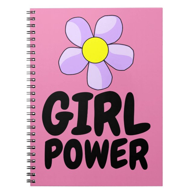 MÄDCHEN POWER SPIRAL NOTEBOOK JOURNAL NOTIZBLOCK (Vorderseite)