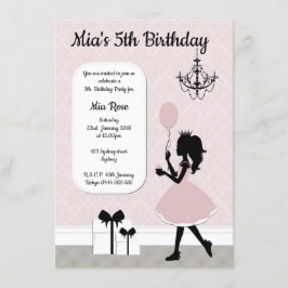 Mädchen-Prinzessin Invite, Tee-Party Einladung