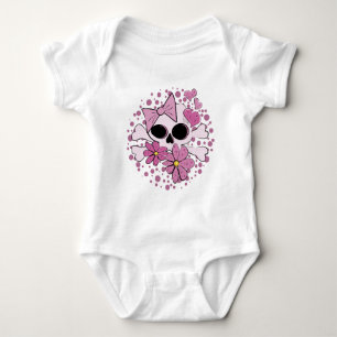 Mädchen-Punk-Totenkopf Baby Strampler