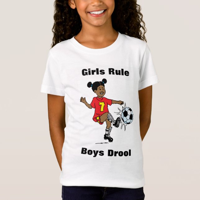 Mädchen Regel, Jungen-Geifer-Mädchen-T - Shirt (Vorderseite)