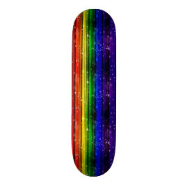 Mädchen-Regenbogen-Schein Skateboard