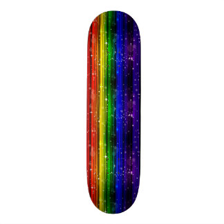 Mädchen-Regenbogen-Schein Skateboard