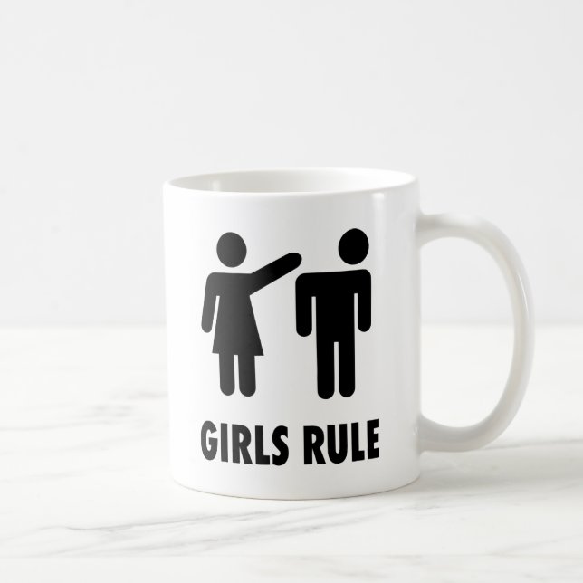 Mädchen regieren kaffeetasse (Rechts)
