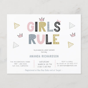 Mädchen regulieren Abstraktes Wasserfarben Budget