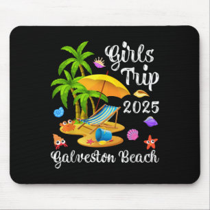 Mädchen Reise 2025 Sommerferien Texas Galveston St Mousepad