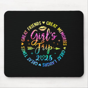Mädchen Reise 2025 Tolle Freunde Lacht Erinnerunge Mousepad