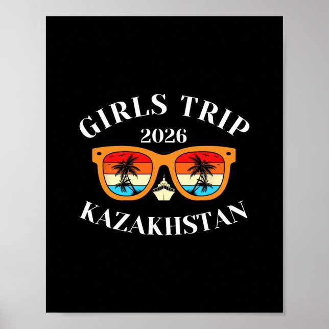 Mädchen Reise 2026 Kasachstan Frühlingsferien 2026 Poster (Vorne)