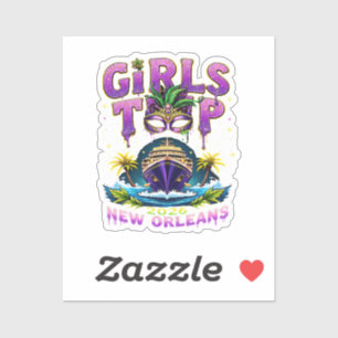Mädchen Reise 2026 New Orleans Aufkleber