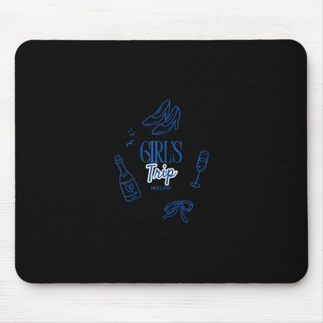 Mädchen Reise Holland Wochenendurlaub  Mousepad (Vorne)