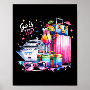 Mädchen Reise Kreuzfahrt Kreuzfahrt Sommerurlaub H Poster