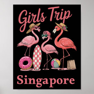 Mädchen Reise Singapur Urlaub Reisen Poster