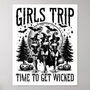 Mädchen reisen Salem Time zu schlechten Ghouls Hal Poster