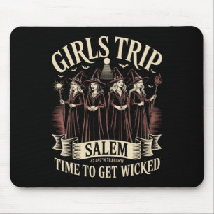 Mädchen reisen Salem Zeit, um sich die Hexenwische Mousepad