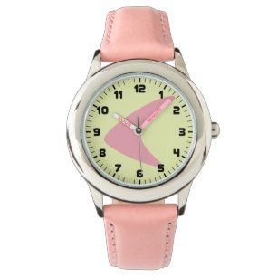 Mädchen-Retro Bumerang-Uhr Armbanduhr