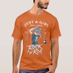 Mädchen Rock and Roll Musik Noveltyee Coole Design T-Shirt