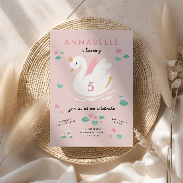 Mädchen-Rosa-Eleganz Einladung (Von Creator hochgeladen)