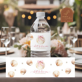 Mädchen Rosa Schleife Muschel Baby Shower Flaschen