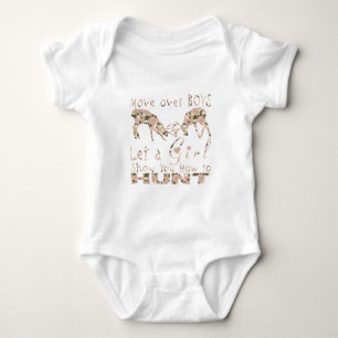 MÄDCHEN-ROTWILD-JÄGER BABY STRAMPLER