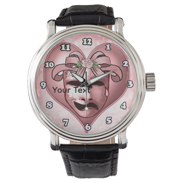 Mädchen-Schauspieler-Maske  Armbanduhr (Vorderseite)