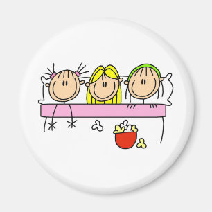 Mädchen-Schlummer-Party-Magnet Magnet