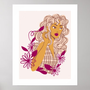 Mädchen Schöne Kunst Poster