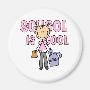 Mädchen-Schule ist cool Magnet