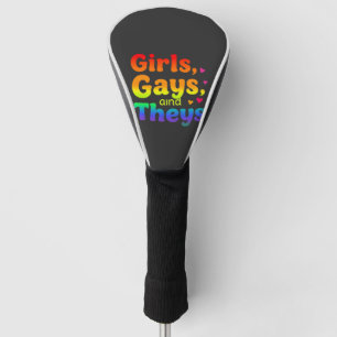 Mädchen, Schwule, und sie sind LGBT-Pride Monatsin Golf Headcover