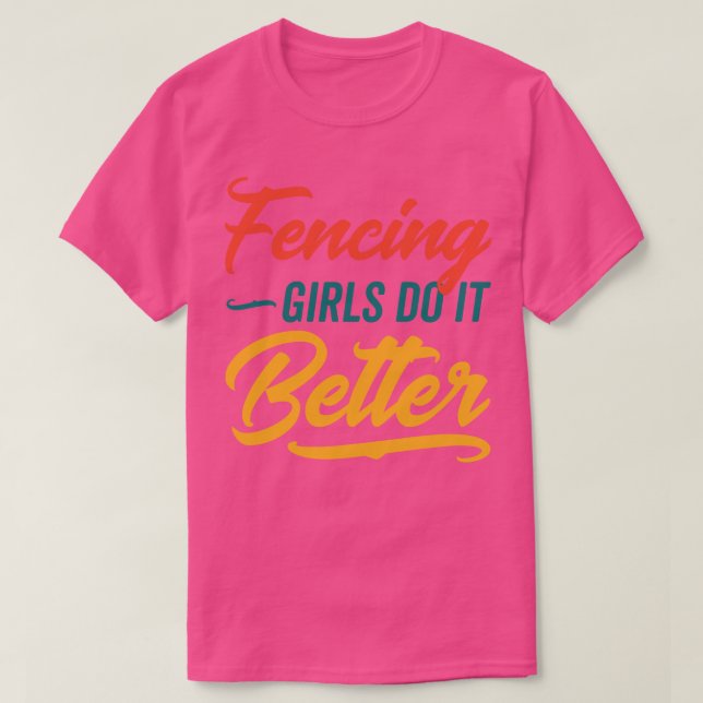 Mädchen sehen es besser T-Shirt (Design vorne)
