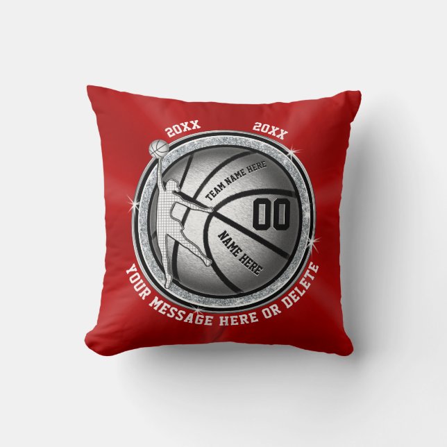 Mädchen Senior Night Gifts for Basketball, Custom Kissen (Vorderseite)
