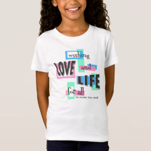 Mädchen-Shirts mit einem farbenfrohen Design. T-Shirt