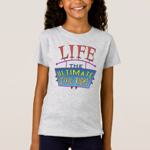 Mädchen-Shirts mit einem mutigen Design. T-Shirt