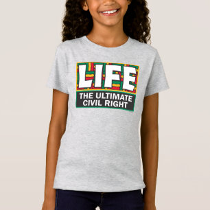 Mädchen-Shirts mit einem mutigen Design. T-Shirt