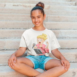 Mädchen singt T-Shirt