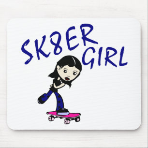 Mädchen sk8er mousepad